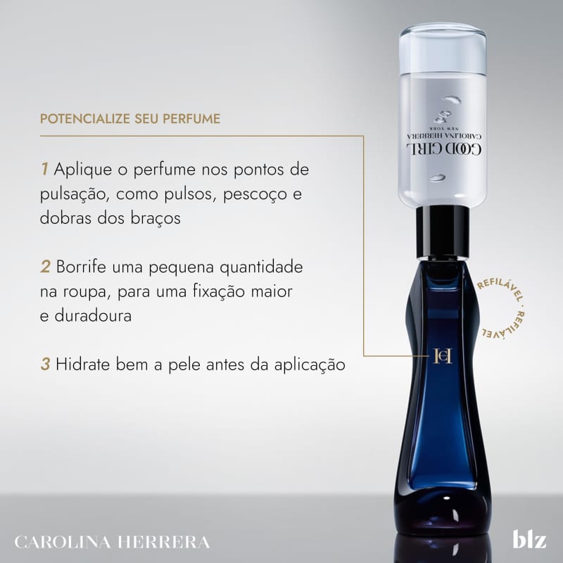 Good Girl Carolina Herrera Eau de Parfum Refilável - Perfume Feminino 150ml